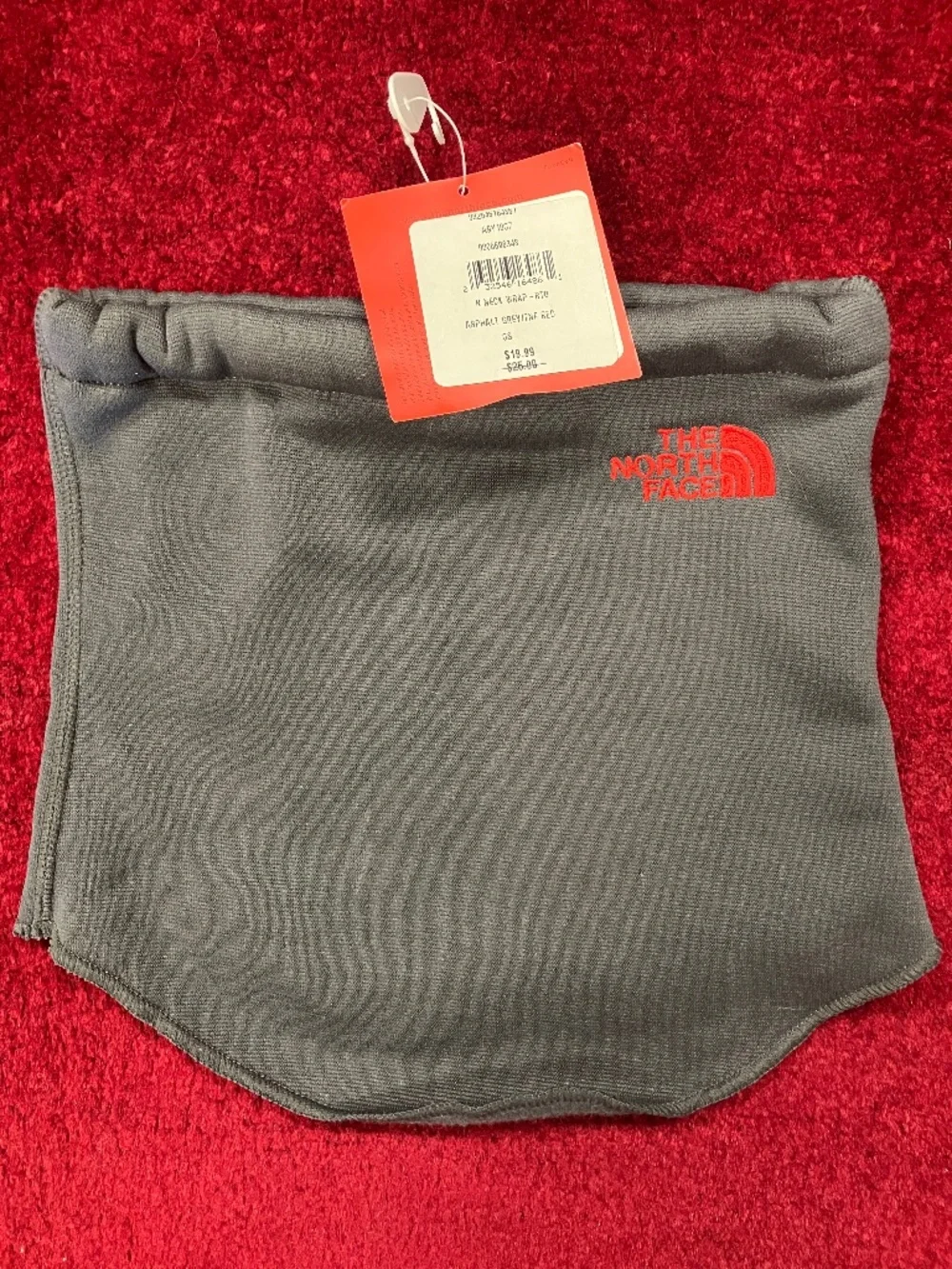 NEW Unisex One Size North Face Grey Neck Gaiter - Neck Wrap
